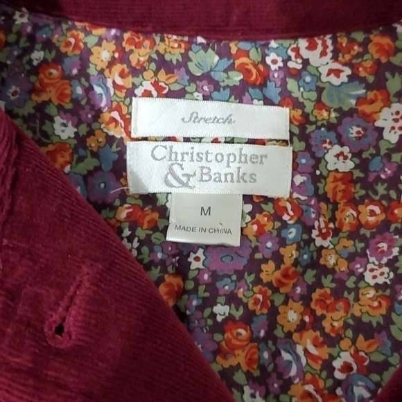 CHRISTOPHER and Banks corduroy stretch jacket - Picture 3 of 4